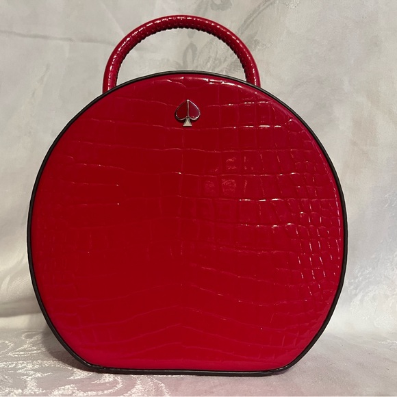 Kate Spade hot chili andi croc embossed patent leather canteen bag - Picture 11 of 12